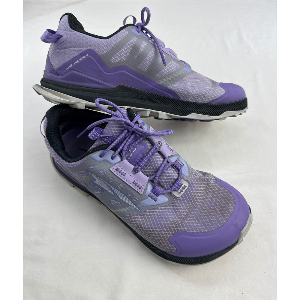 Altra Lone Peak All-WTHR Low 2 Purple Trail Running Shoes Womens 8 AL0A7R71254